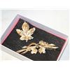 Image 1 : 1950'S BOUCHER MAPLE LEAVES ON BRANCH BROOCH