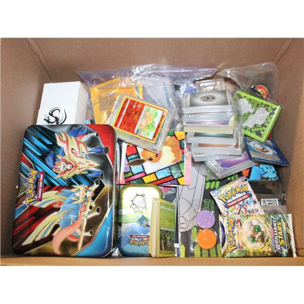 BOX POKEMON ITEMS - DICE, MINI BINDERS, ENERGY,