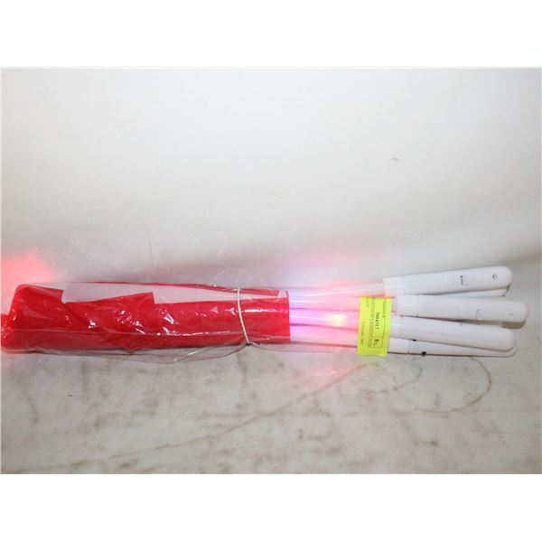 NEW 8 RAINBOW LIGHT UP CANADA DAY FLAGS