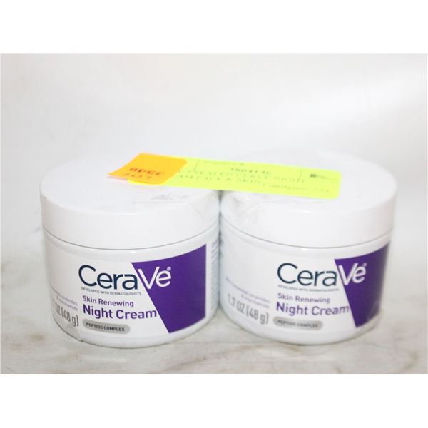 NEW 2 SEALED CERVE NIGHT CREAM FACE & SKIN