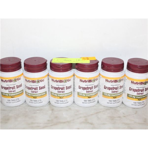 NEW 6 SEALED NUTRIC BIOTIC GRAPE FRUIT