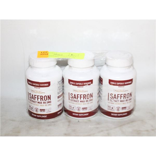 NEW 3 SEALED SAFFRON EXTRACT MAX GLUTEN-FREE