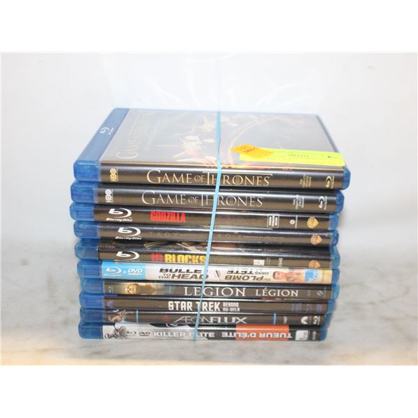 BLU-RAY 10X LOT VARIOUS BLOCKBUSTERS