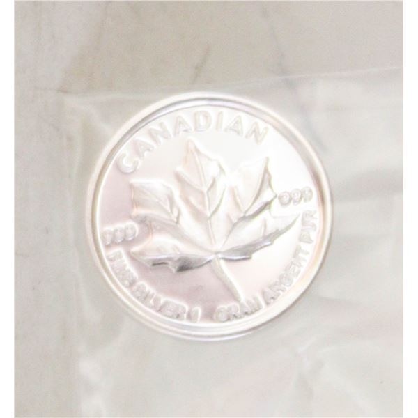 1 GRAM SILVER MAPLE COIN