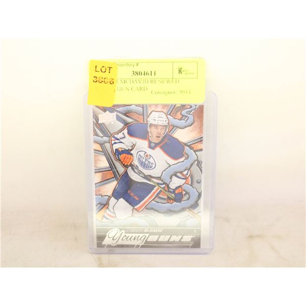 CONNOR MCDAVID RENEWED YOUNG GUN CARD