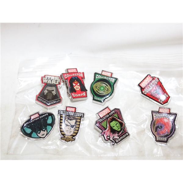 MARVEL COLLECTOR CORPS ENAMEL PINS
