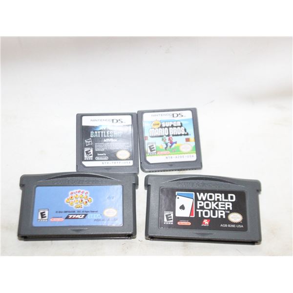 NINTENDO DS & GAMEBOY ADVANCE 4X GAME