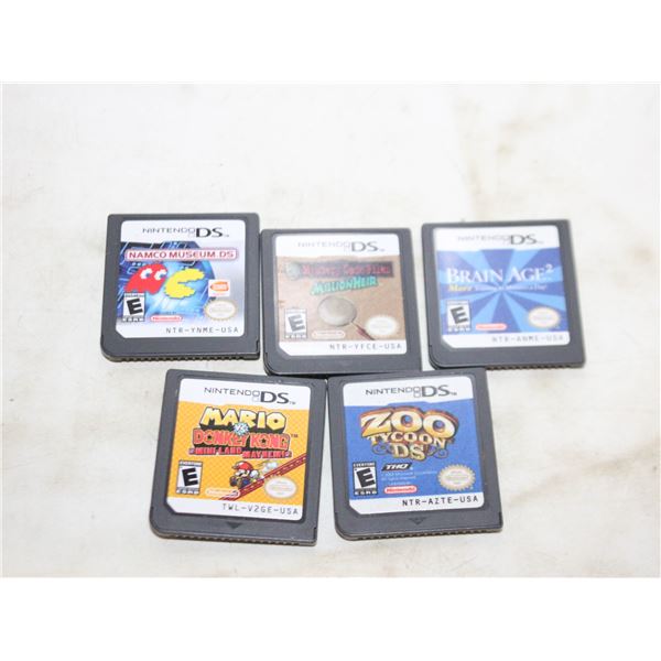 NINTENDO DS  5X GAME LOT MARIO VS DONKEY