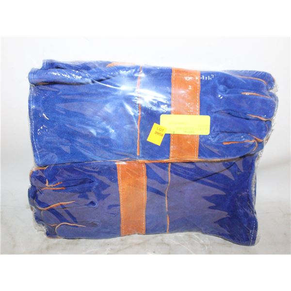 2 PACK BLUE LEATHER HEAT RESISTENT