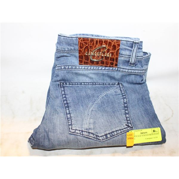 CAMOUFLAGE ITALIAN MENS JEANS SIZE 31