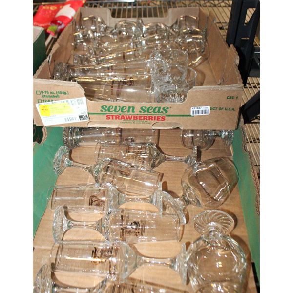 GLASSWARE, SET OF 2, DESIGN: CALGARY GAMES EVENTS