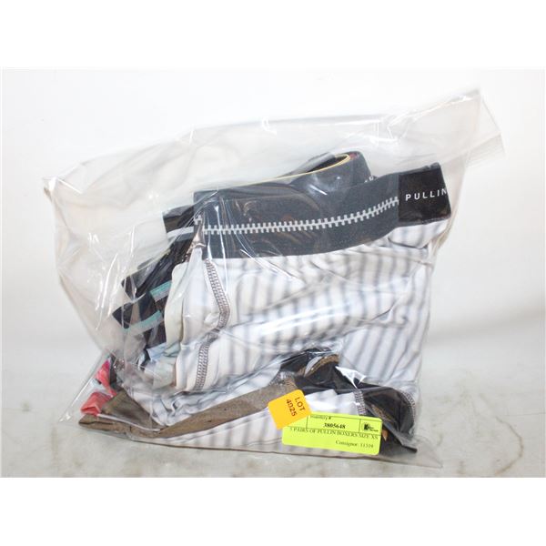 5 PAIRS OF PULLIN BOXERS SIZE XS