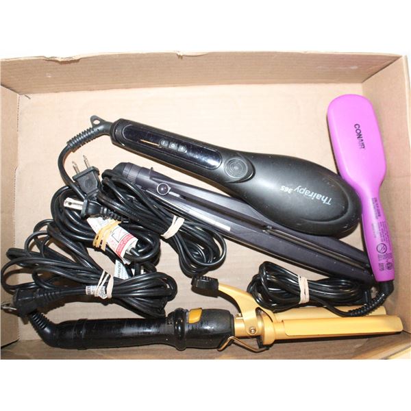 FLAT OF HAIRDRESSING TOOLS