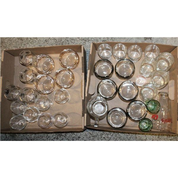 GLASSWARE, SET OF 12, DESIGN:  COMPLIMENTARY VINE-