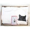 Image 1 : MED. WHITE CAT TSHIRT & CAT NECKLACE