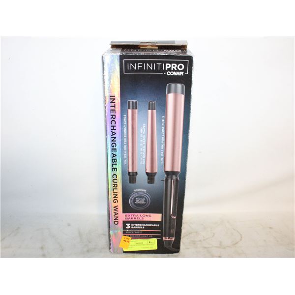NEW CONAIR INFINITPRO CURLING WAND SET