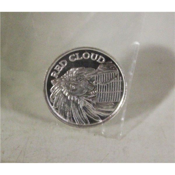 1 GRAM RED CLOUD SILVER ROUND