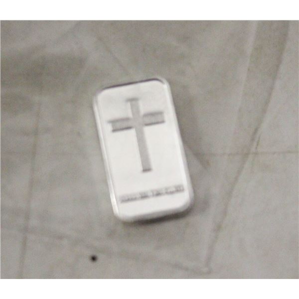 1 GRAM SILVER CROSS BAR