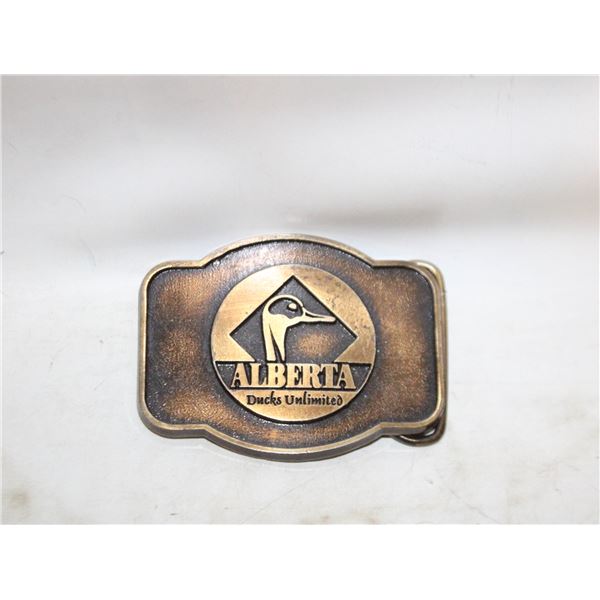 VINTAGE DUCKS UNLIMITED BELT BUCKLE-ESTATE