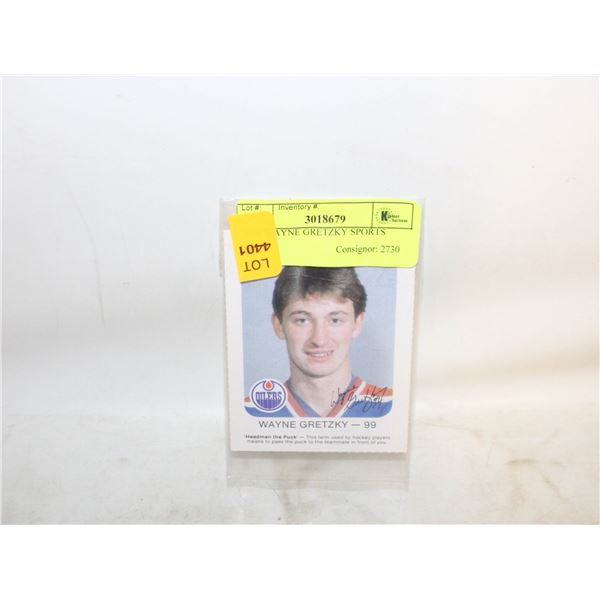 1981 WAYNE GRETZKY SPORTS CARD