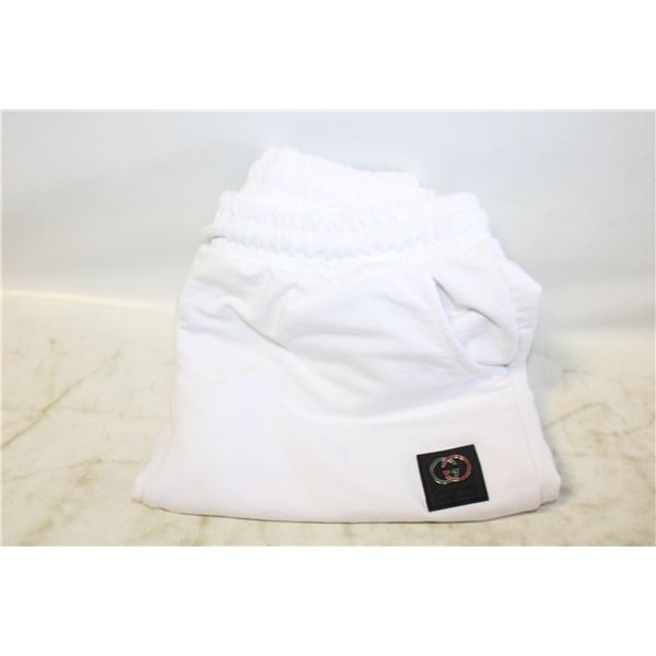 MENS LARGE GUCCI WHITE SWEAT PANTS