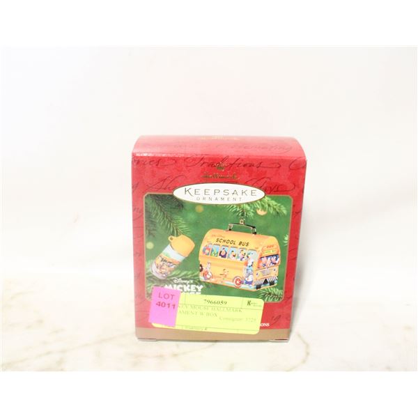 MICKEY MOUSE HALLMARK ORNAMENT W BOX