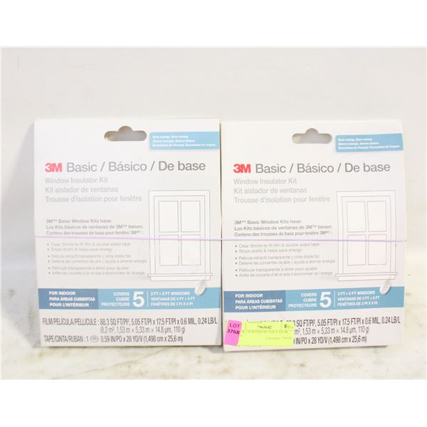 2 NEW 3M WINDOW INSULATOR KITS