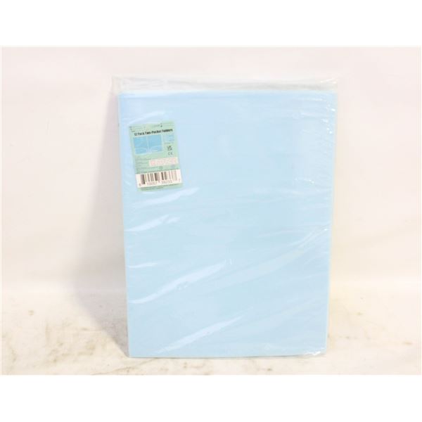 12 PACK TWO-POCKET FOLDERS NEW