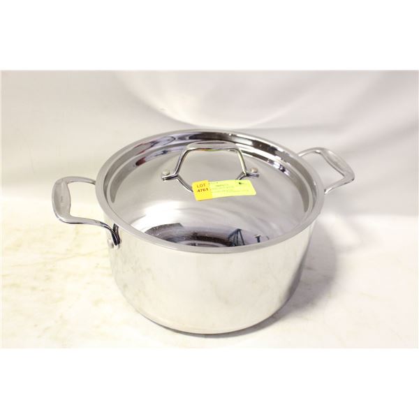 LARGE METAL POT WITH MATCHING LID, BRAND: