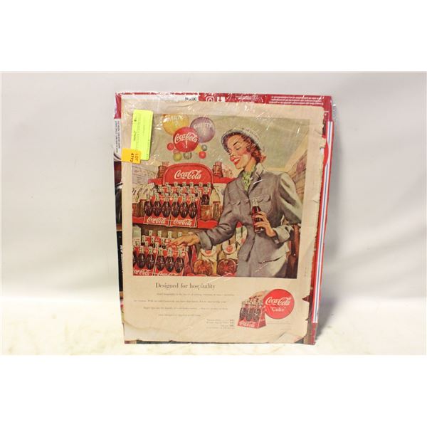 ANTIQUE COCA-COLA ADVERTISING PAGE