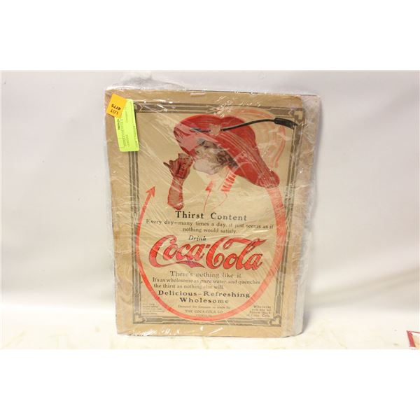 ANTIQUE COCA-COLA THIRST CONTENT