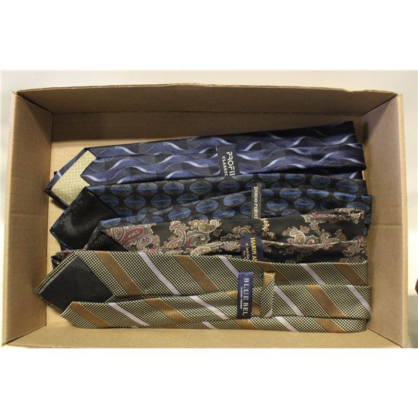 FLAT OF ESTATE NECK TIES VARIOUS DESIGNERS