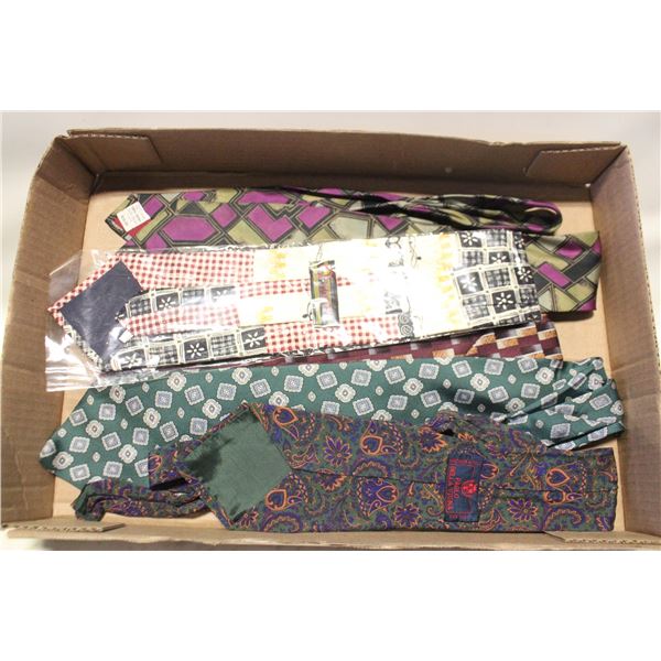 FLAT OF ESTATE NECK TIES VARIOUS DESIGNERS