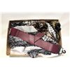 Image 1 : 4 LADIES SCARFS + NEW SZ XL WAIST BELT