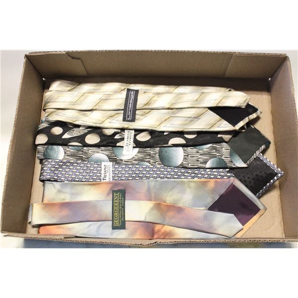 FLAT OF ESTATE NECK TIES VARIOUS DESIGNERS