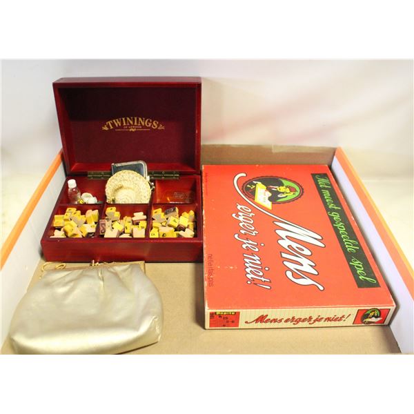 1948 ORIGINAL BOXED BOARD GAME + WOODEN