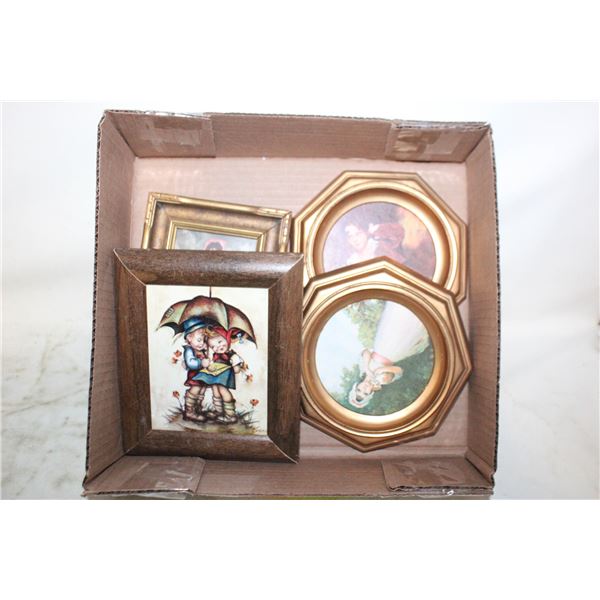 4 SMALL VTG. PHOTOS IN FRAMES