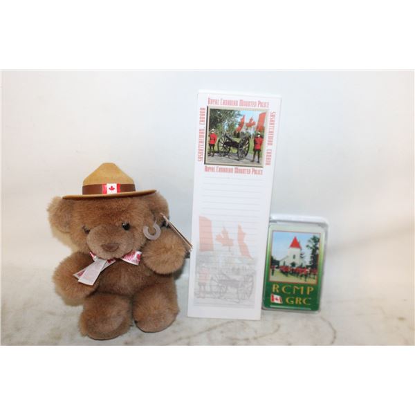NEW VINTAGE RCMP ITEMS WILD WONDER BEAR,