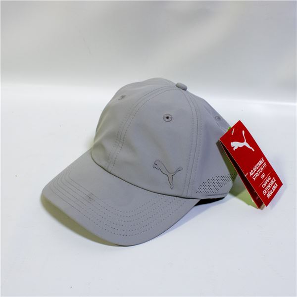 NEW PUMA ADJUSTABLE FIT SPORTS HAT GREY
