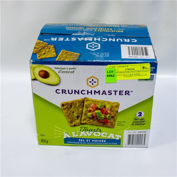CRUNCHMASTER AVOCADO TOAST CRUNCHY RICE CRACKERS