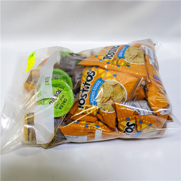 BAG OF TOSTITOS TORTILLA CHIPS & SAUCE