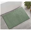 Image 1 : MINERAL SPRING SOFT GRID BATH MAT GREEN - 24 X 36"