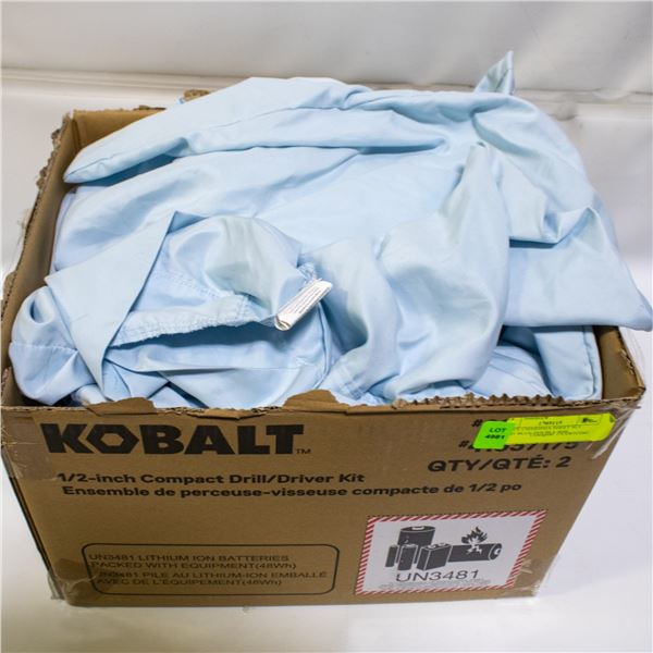 5 PIECE CHARISMA SHEET SET LIGHT BLUE DOUBLE SIZE