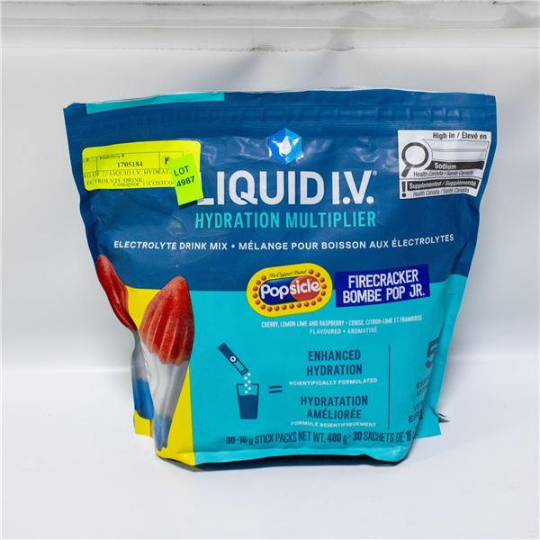 BAG OF 22 LIQUID I.V. HYDRATION ELECTROLYTE DRINK