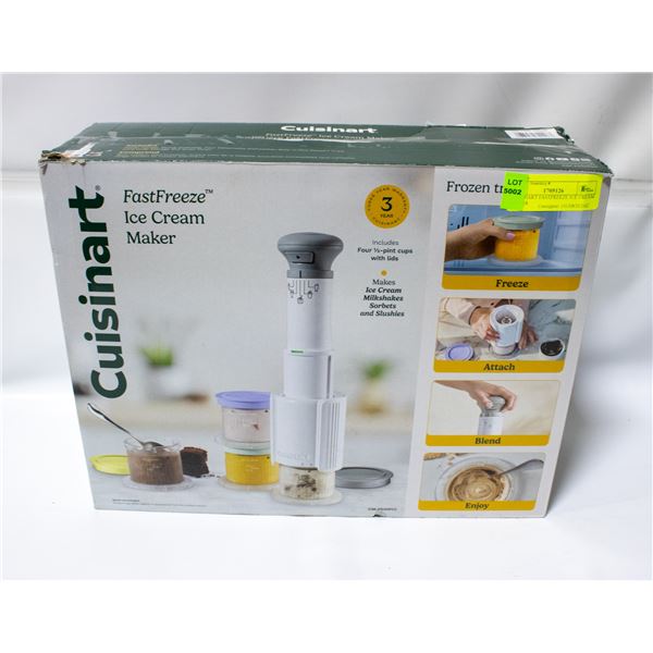 CUISINART FASTFREEZE ICE CREAM MAKER