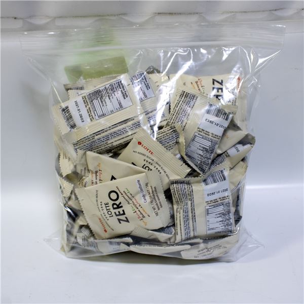 BAG OF 52 LOTTE ZERO GUMMY CANDY BAGS