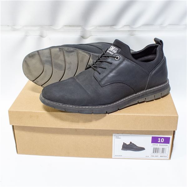 STEVE MADDEN MENS SHOES BLACK SIZE 10
