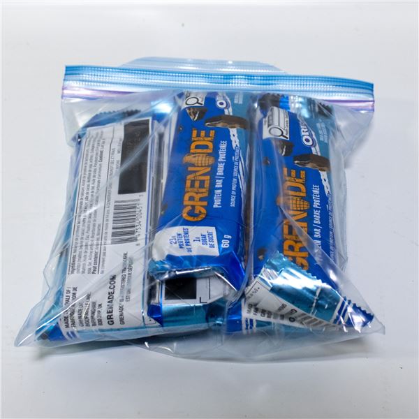 BAG OF 8 GRENADE PROTEIN BARS OREO COOKIE FLAVORS
