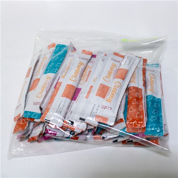 BAG OF 55 CATIT CREAMY LICKABLE TREAT TUBES