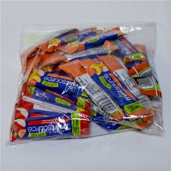 BAG OF 28 SUNRYPE FRUIT SOURCE FIBRE BARS